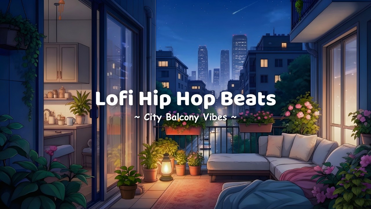 Quiet City Balcony Lofi 🌙 | Lofi Hip Hop Beats for Late Night Study & Relaxation