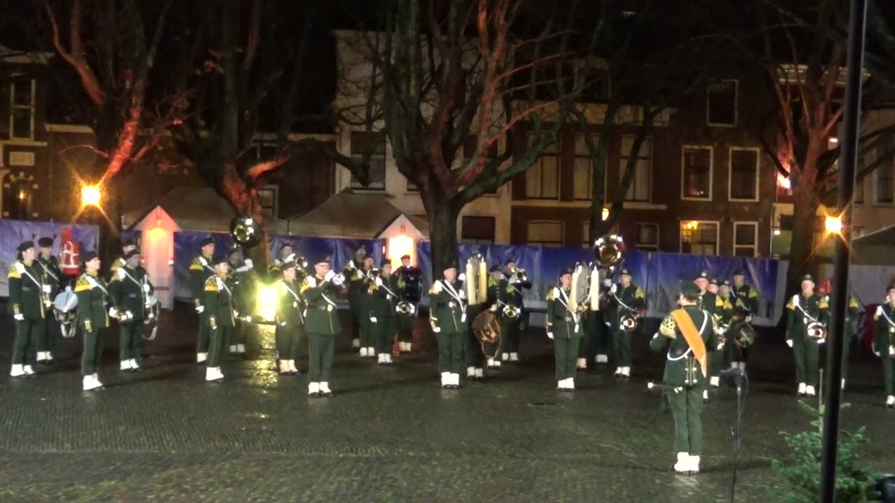Traditioneel Jachthoornkorps Garde Jagers Kersttaptoe Leiden 2023