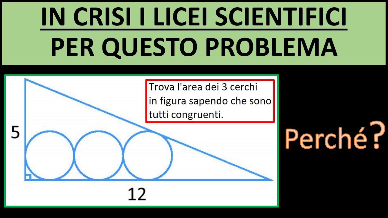 Le seconde liceo scientifico entrano in crisi per questo problema di geometria piana