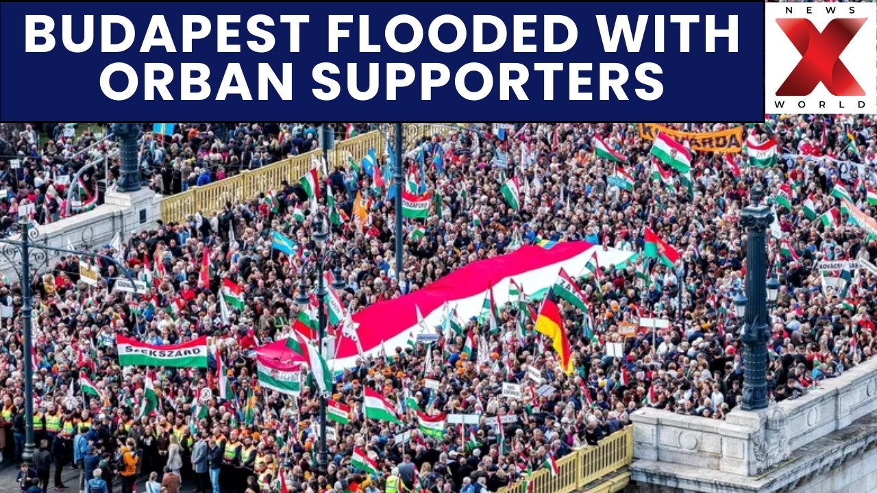 Thousands Rally For Viktor Orban In Budapest Ahead Of Crucial Hungary Election Battle | NewsX World