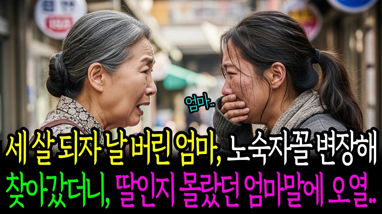 살 때 버렸다고 믿었던 엄마… 노숙자 차림으로 찾아갔다가 오열했습니다 | 시니어사연