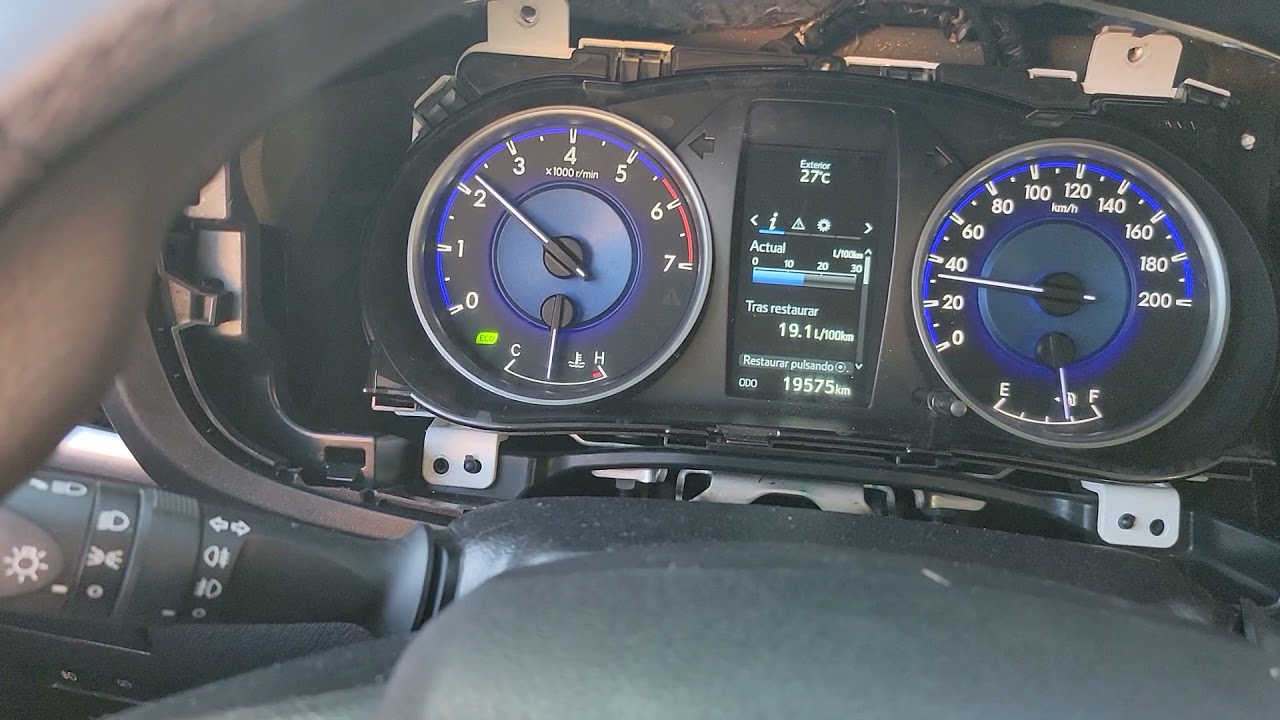 Hilux 2018 no functiona el contador  de kilometraje