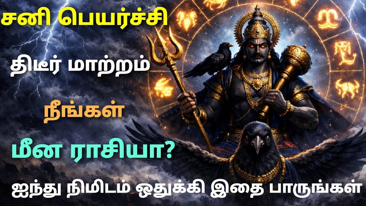 sani peyarchi palangal tamil meenam rasi palan | சனி பெயர்ச்சி பலன்கள் மீன ராசி | meena rasi horosco