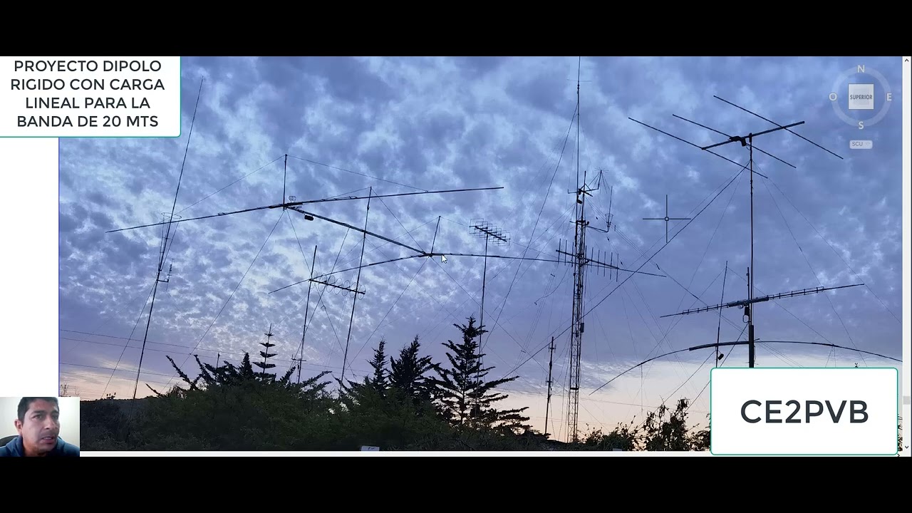 ANTENA 20 METROS DIPOLO RIGIDO CON CARGA LINEAL