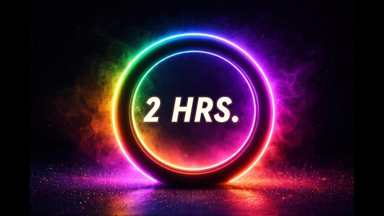 2 Hours Rainbow Neon Focus Ring | Deep Focus & Creative Clarity