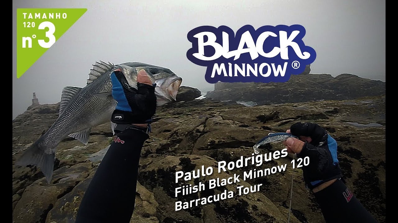 Paulo Rodrigues com Fiiish Black Minnow 120 Barracuda Tour - Offshore 25g