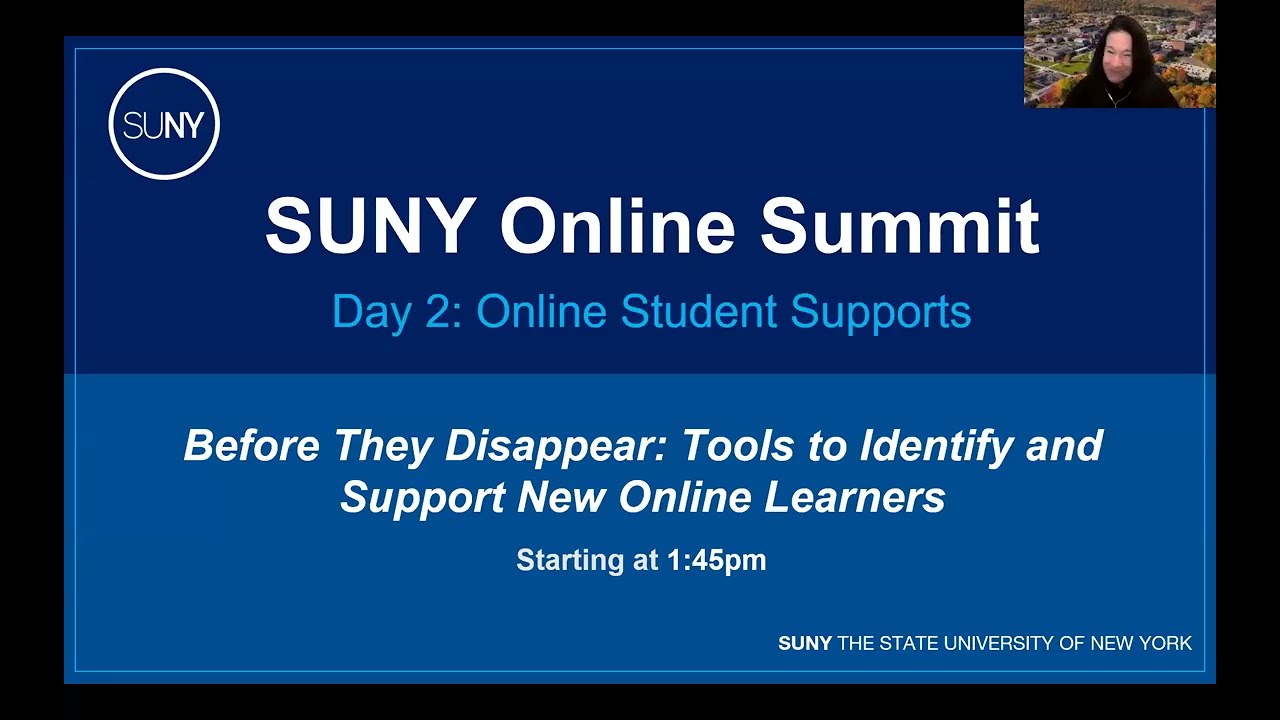 Summit Day 2: Panel - Before They Disappear: Tools to Identify and Support New Online Learners