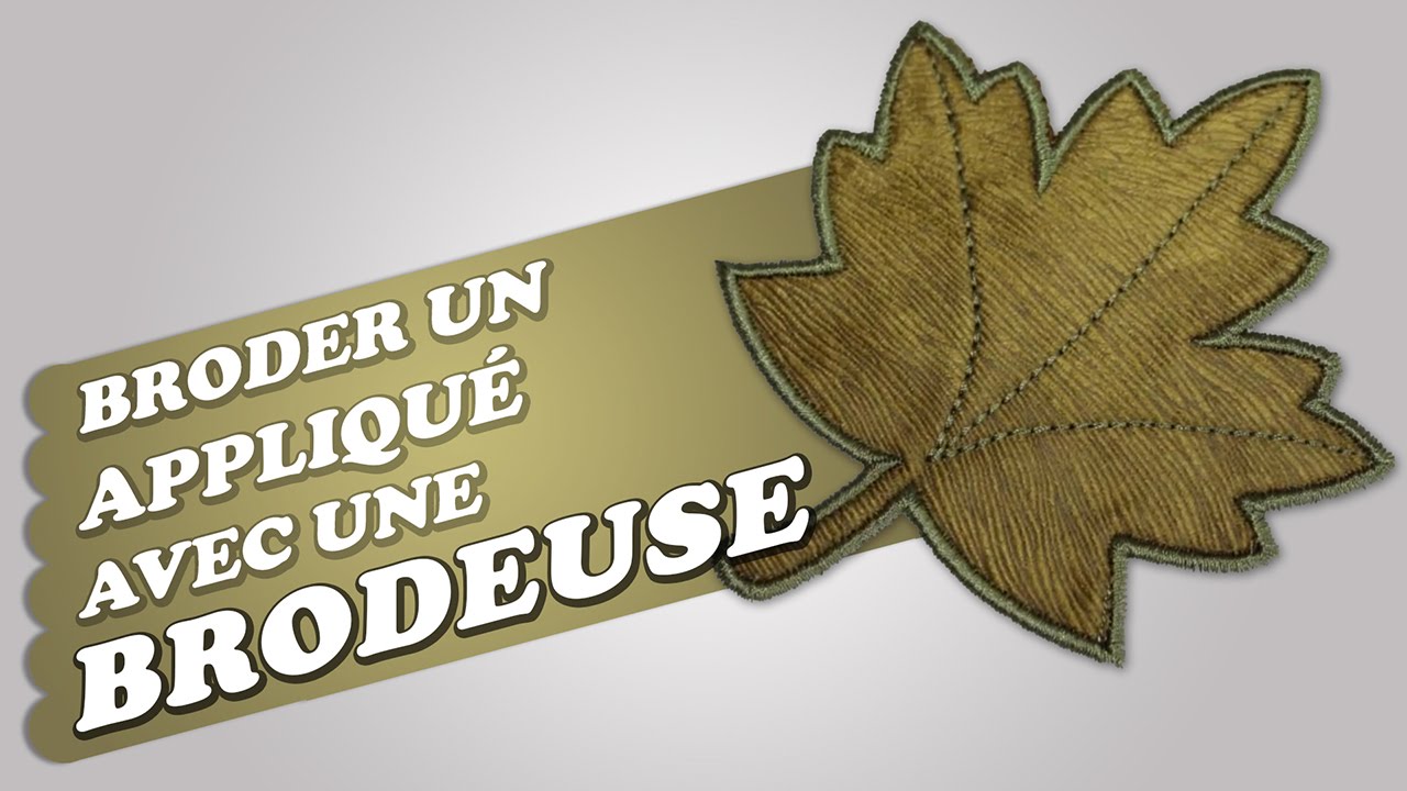 Broderie Machine - Broder un appliqué avec une brodeuse 🍃