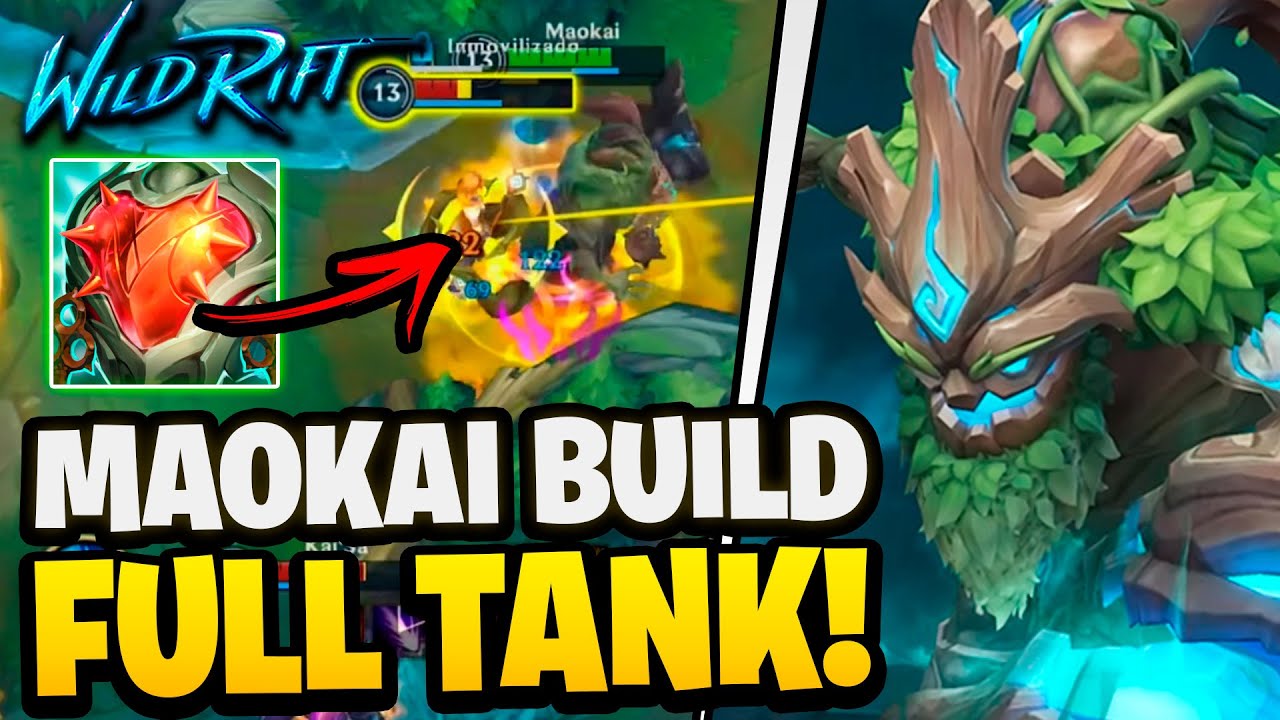 😲¡PRIMER GAMEPLAY DE MAOKAI CON SU MEJOR BUILD! | Wild Rift