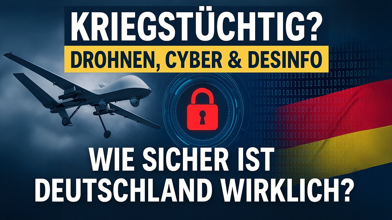 Kriegst&uuml;chtig? Drohnen, Cyber & Desinfo &ndash; Wie sicher ist Deutschland wirklich?