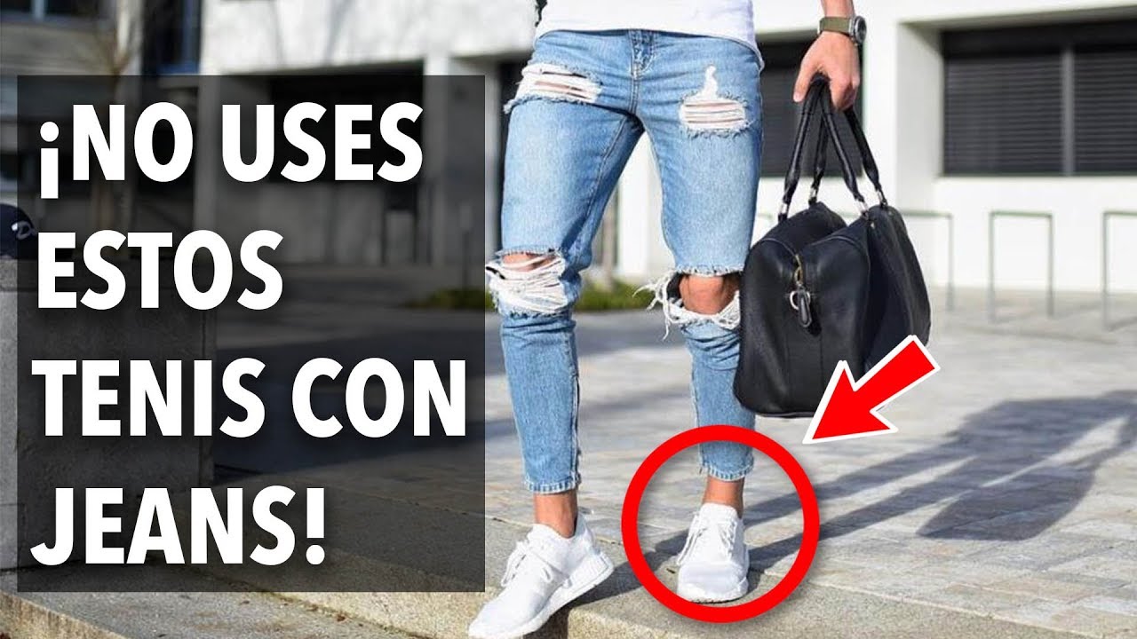 Cómo combinar TENIS con JEANS. ¡No todos van bien!