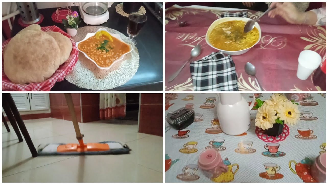 قعدة مع حبيباتي.عرضة عند وحدة من صحاباتي ❤️ وصفة خبز الدار و لوبيا بيضاء😋 روتيني المسائي 🧹