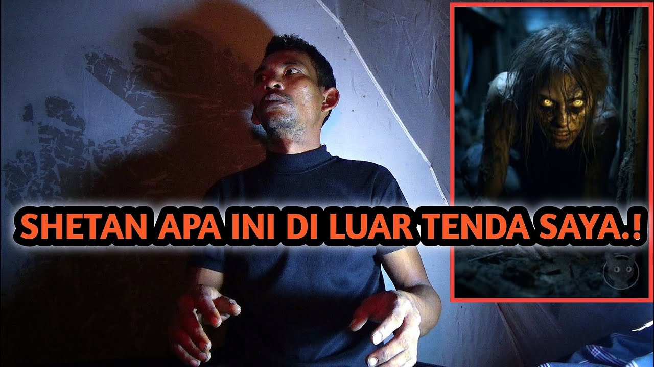 HOROR‼️DI GANGGU SHETAN -SENDIRIAN DI HUTAN HUJAN GERIMIS
