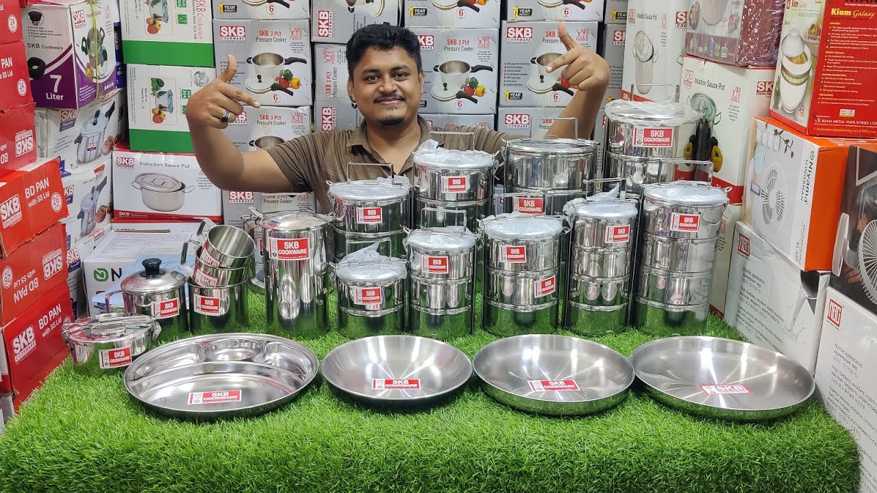 জানুন,SKB cookware ব্রান্ডের সকল সাইজের টিফিন ক্যারিয়ার,জগ,মগ ও প্লেটের দাম😍||Mrs Homemaker BD