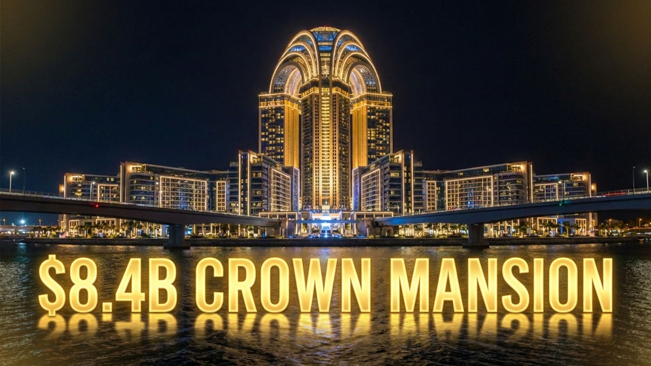 Inside Dubai’s $8,400,000,000 Crown Tower Mansion | Waterfront Palace for Billionaires 👑