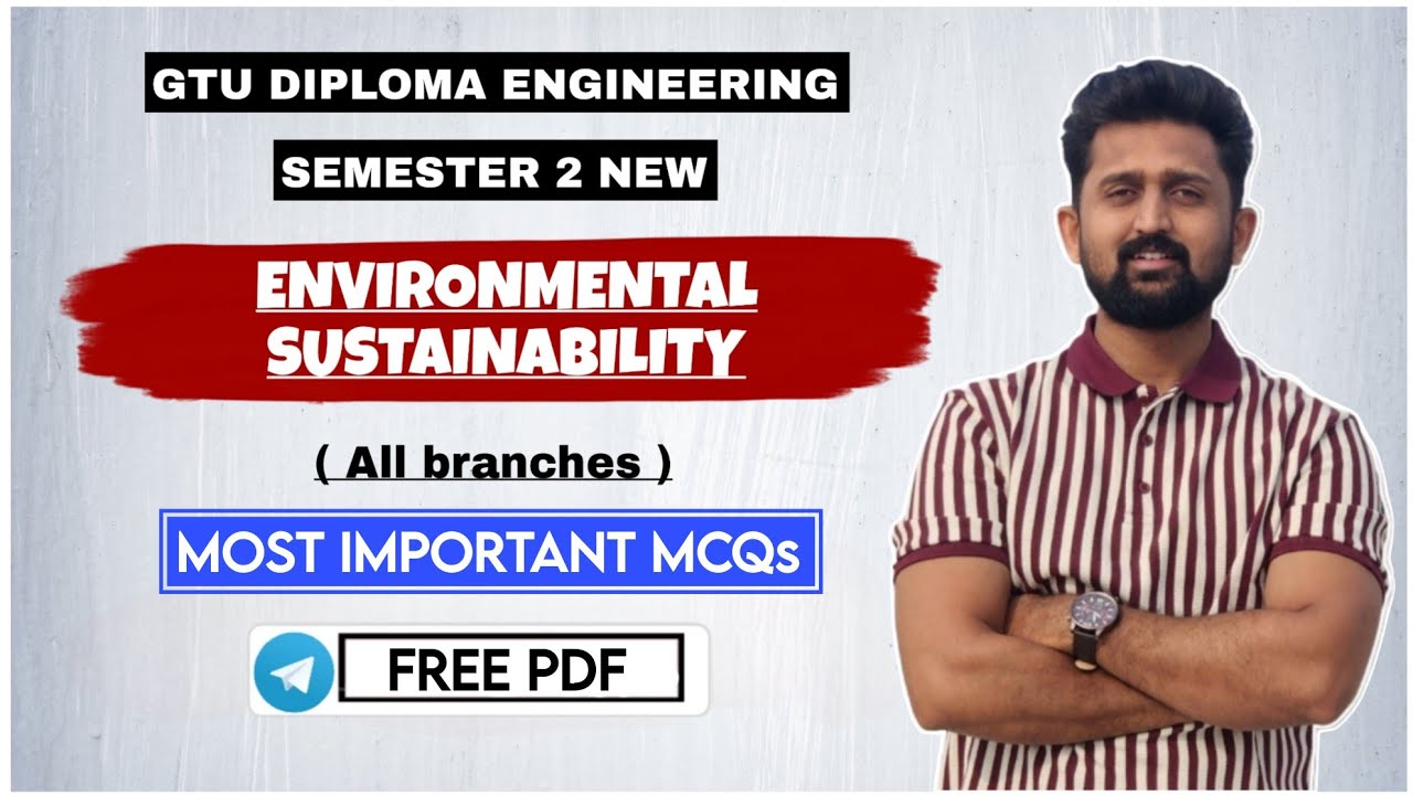 ENVIRONMENTAL SUSTAINABILITY MOST IMP MCQs | DIPLOMA SEM 2 E.S. IMP | MCQ WITH SOLUTION PDF |