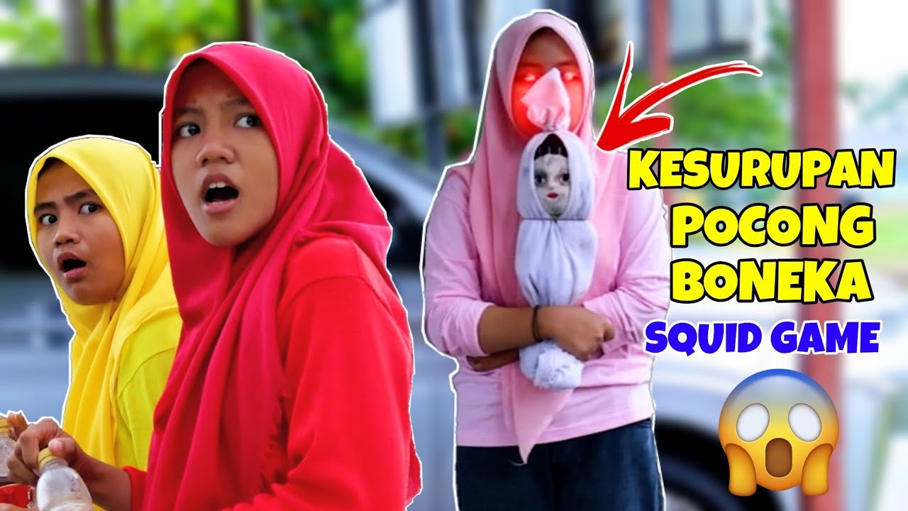 SEREM IYAL KESURUPAN POCONG BONEKA SQUID GAME | CHIKAKU CHANNEL