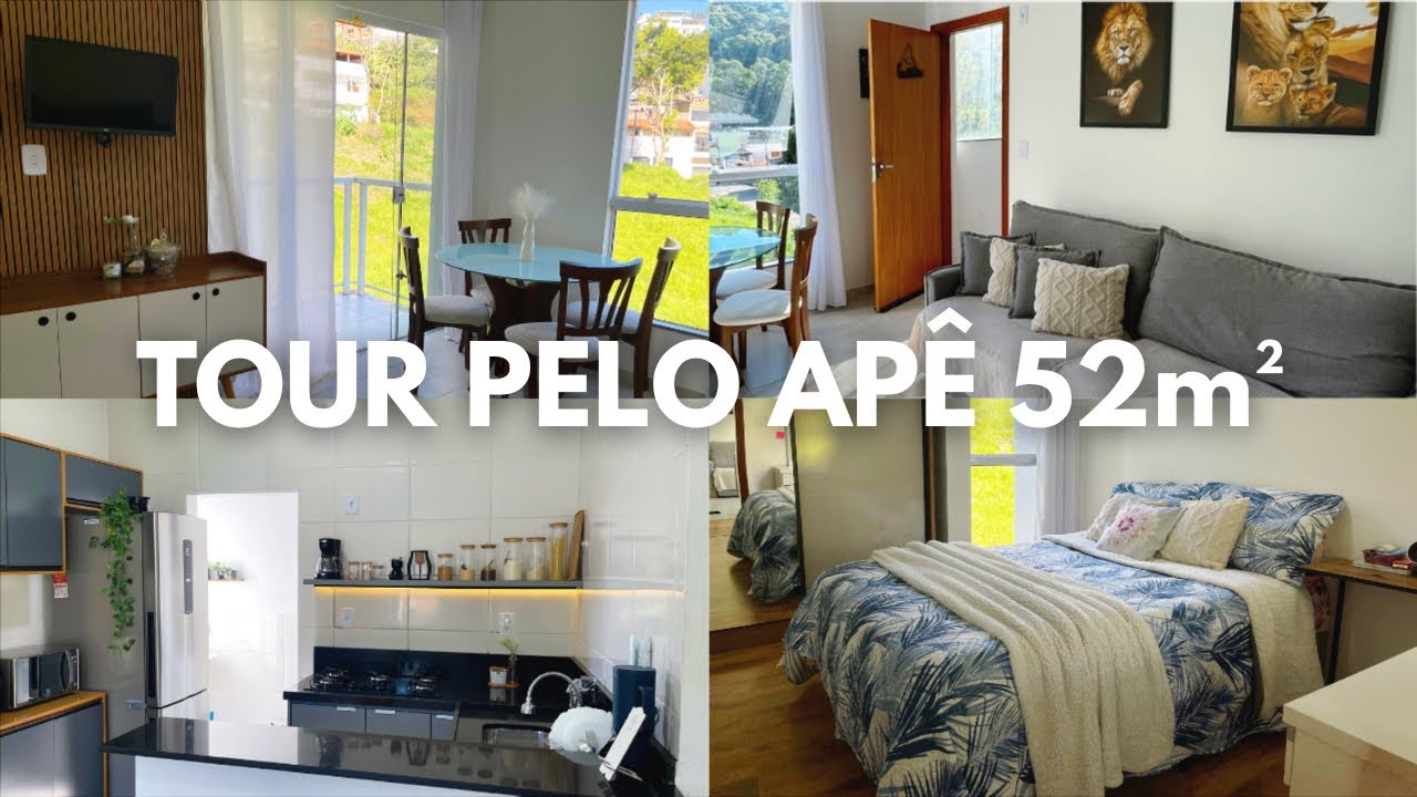 TOUR COMPLETO PELO APARTAMENTO| 52m²