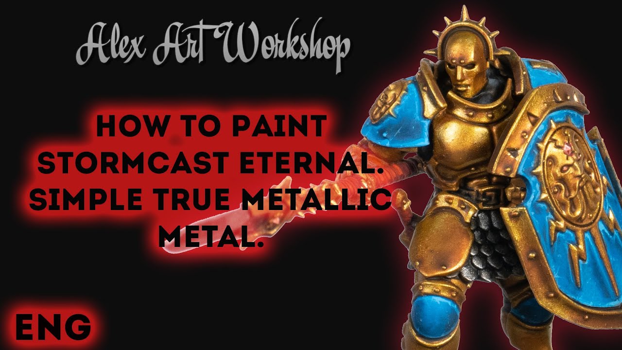 How to paint Stormcast Eternal. Simple True Metallic Metal. TTM Gold.