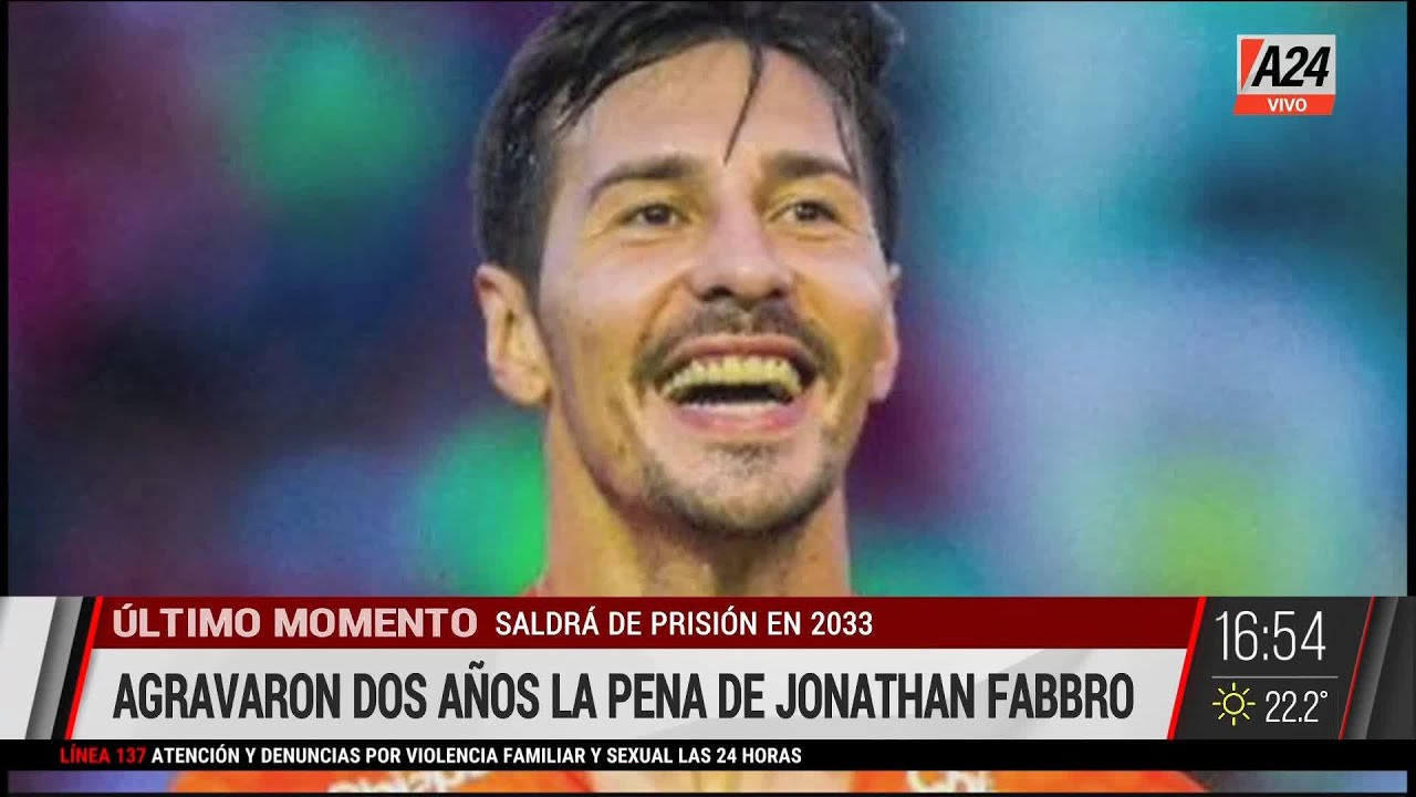 🚨 Agravaron dos años la pena de Jonathan Fabbro 🚨  I A24