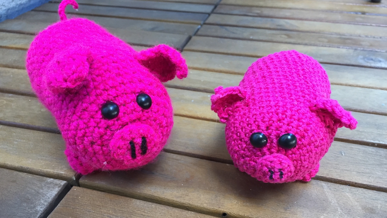 Amigurumi Schwein '''Mister PORKY''   ( PIG ENG SUB)