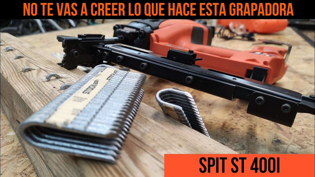 NO TE VAS A CREER LO QUE PODRAS HACER CON ELLA GRAPADORA SPIT ST400I GINESSOT