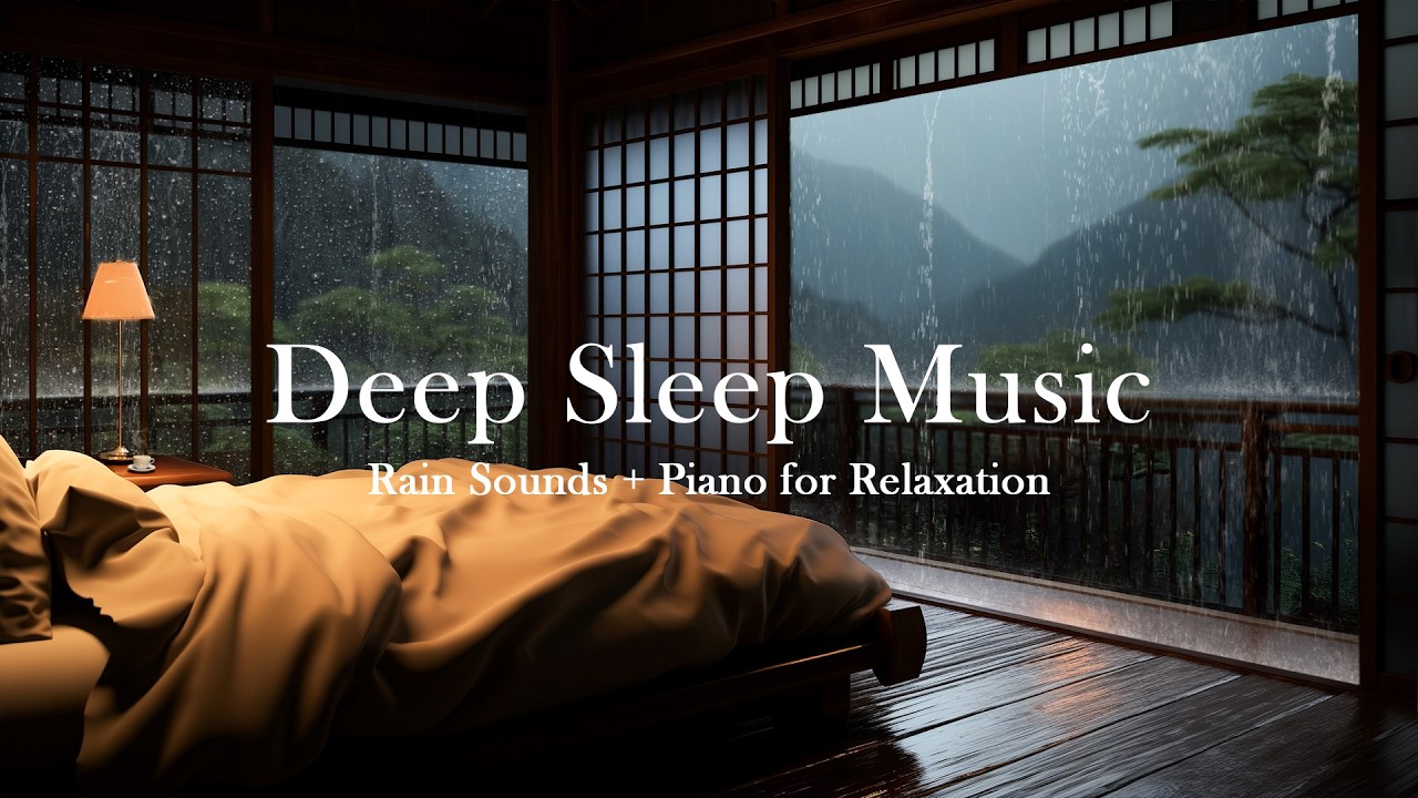 Rain by the Window with Soothing Piano — Calm the Mind and Sleep Peacefully