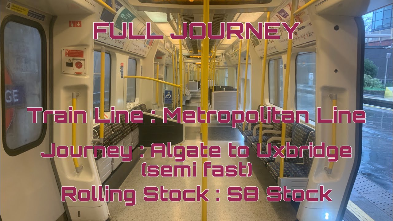 Metropolitan Line from Aldgate to Uxbridge (semi fast) | Full Journey