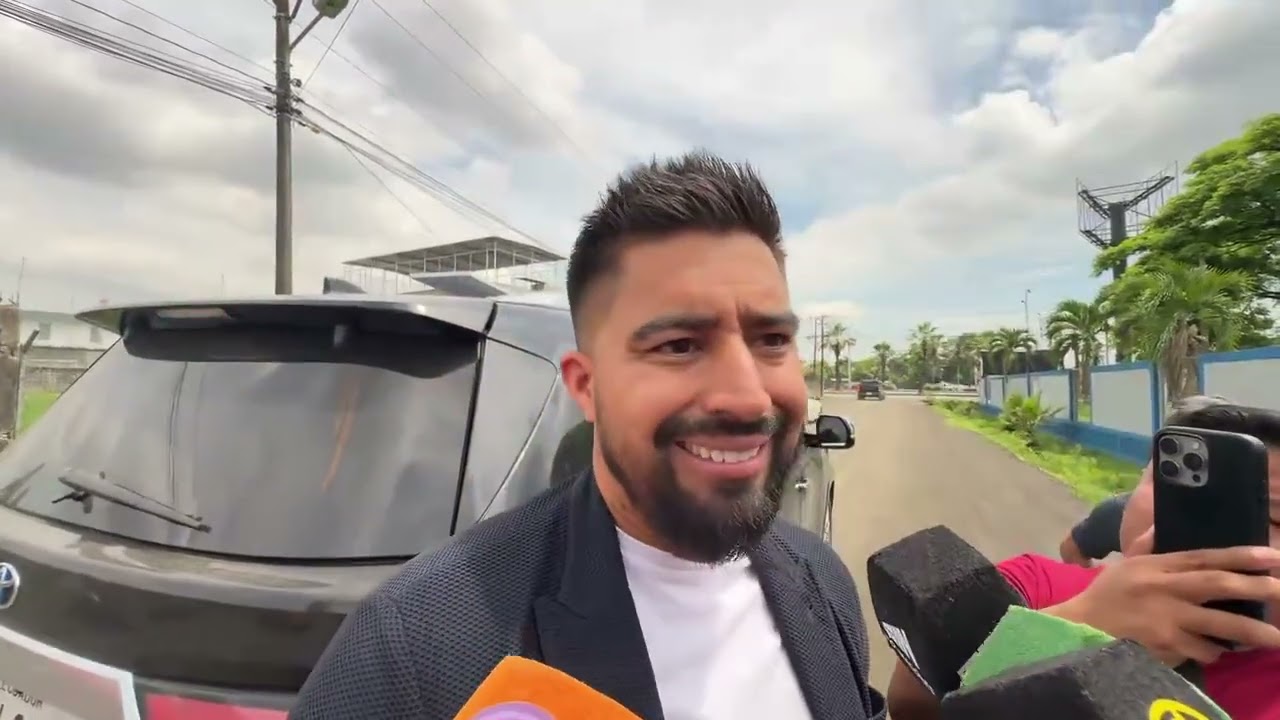 Declaraciones de Cristhian Noboa, candidato de #emelec a su llegada a Samanes