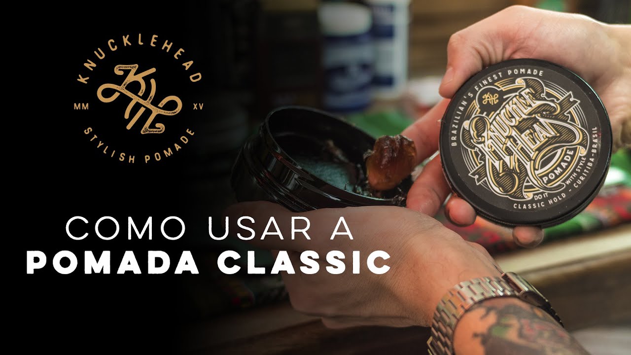 Como usar pomada com efeito molhado? | KNUCKLEHEAD POMADE CLASSIC, com Marcos Cacciattori
