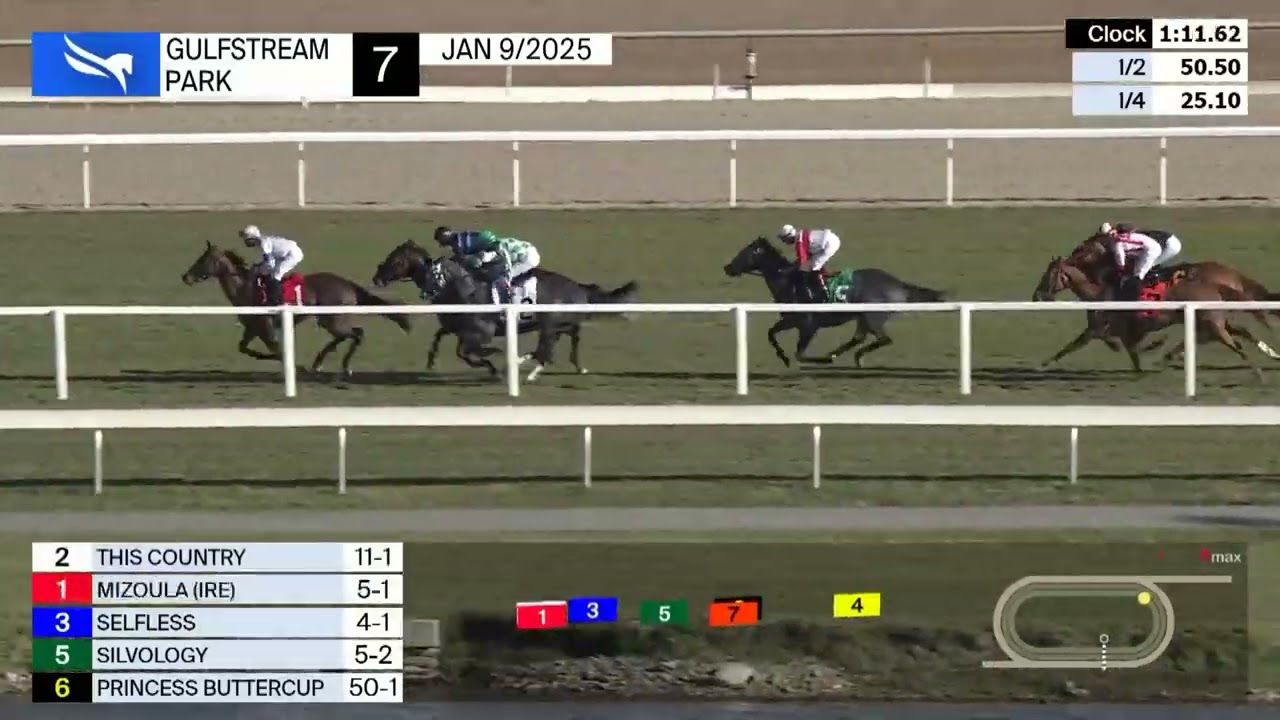 Gulfstream Park Carrera 7 - 9 de Enero 2025