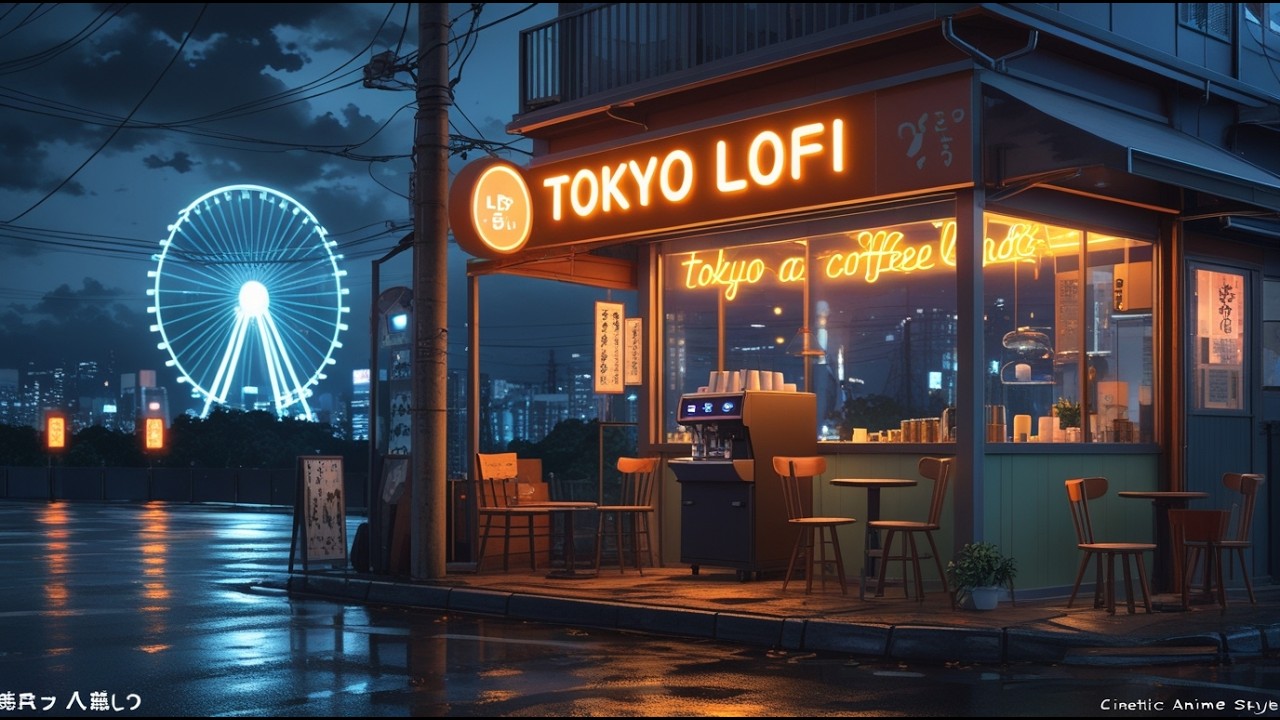 Midnight Anxiety Relief 🌙 | Tokyo Rain Lofi for Calm & Peaceful Mind