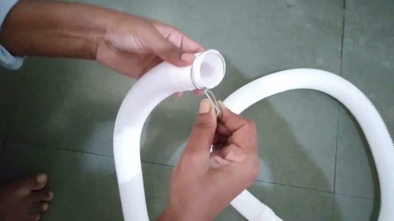 How to install Drain pipe to Lg semi-automatic washing machine.