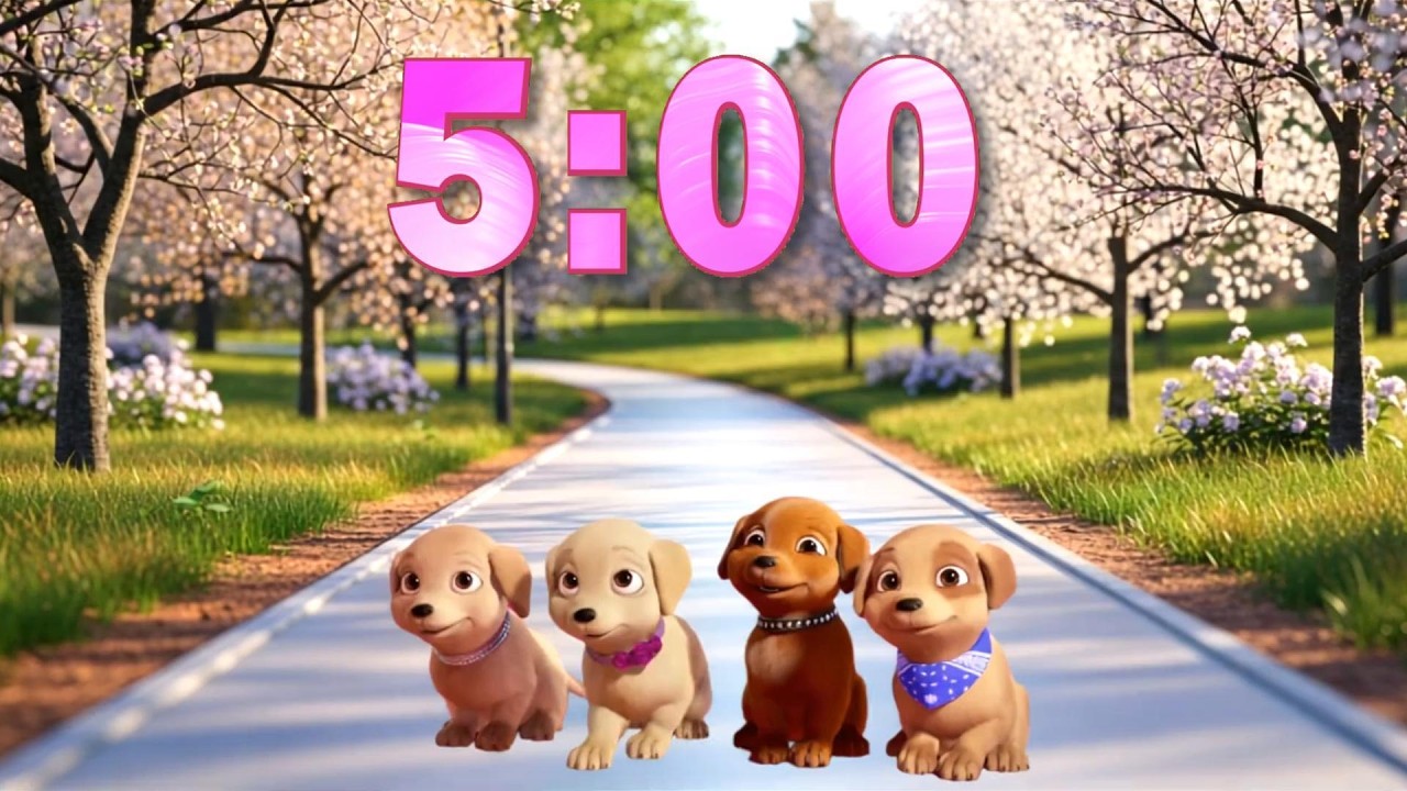 5 Minute Calm Music Timer - 🐶 Are These Barbie’s Puppies?
