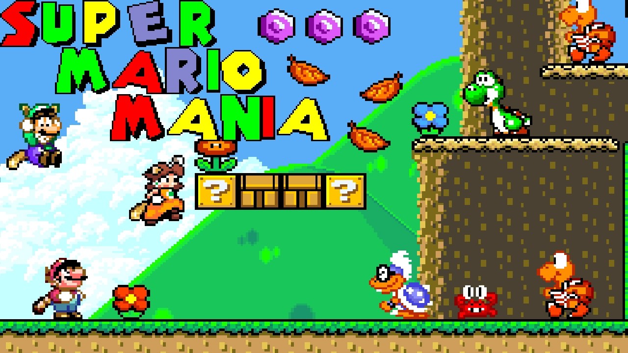 Super Mario Mania | Super Mario World Rom Hack - Full Gameplay (Demo)