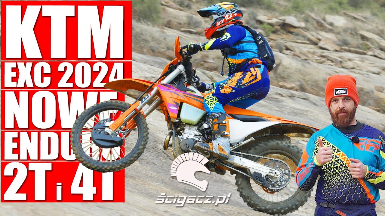 KTM EXC 2024. Modele enduro 4T i 2T na sezon 2024. Co nowego? Jakie zmiany? Opinia o 250, 350, 450