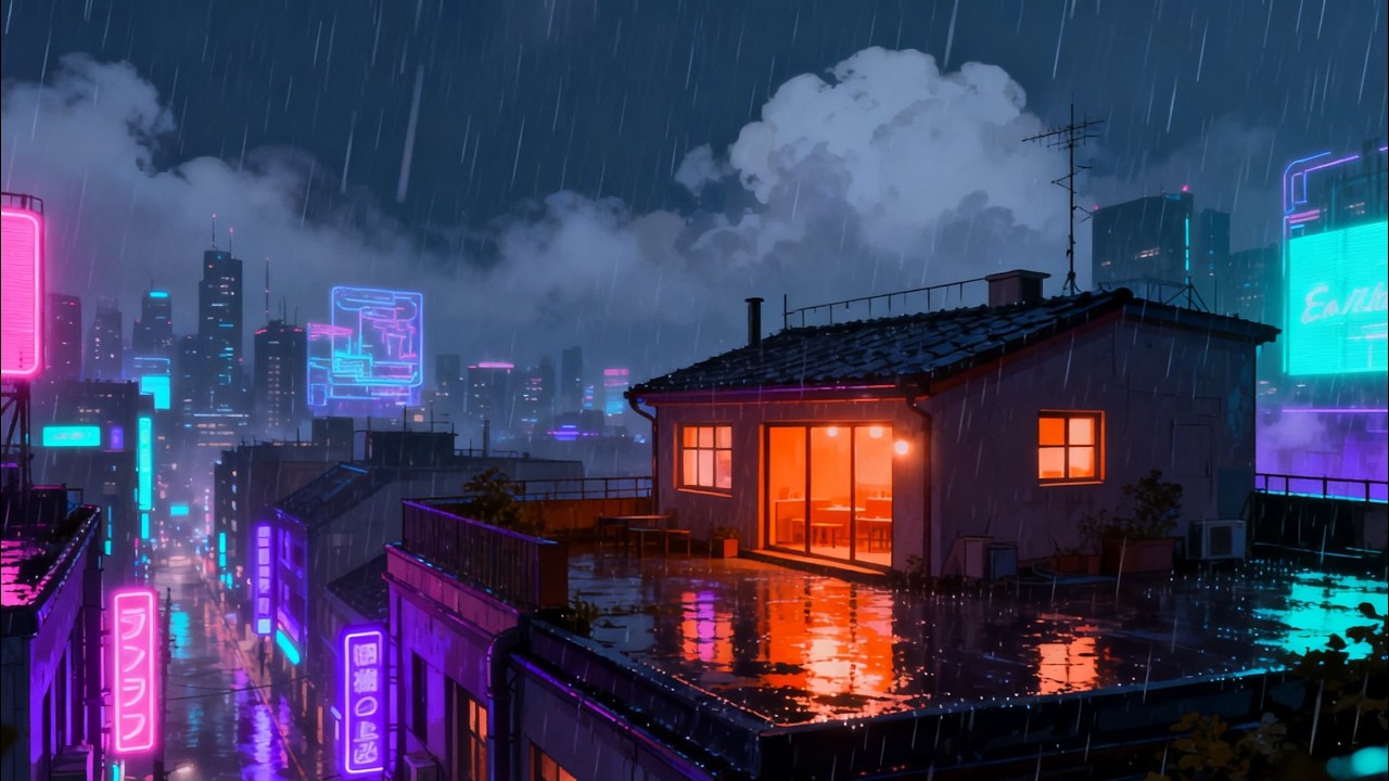 Japanese Lofi Rain ☔ Tokyo Night for Deep Focus & Study #4LF