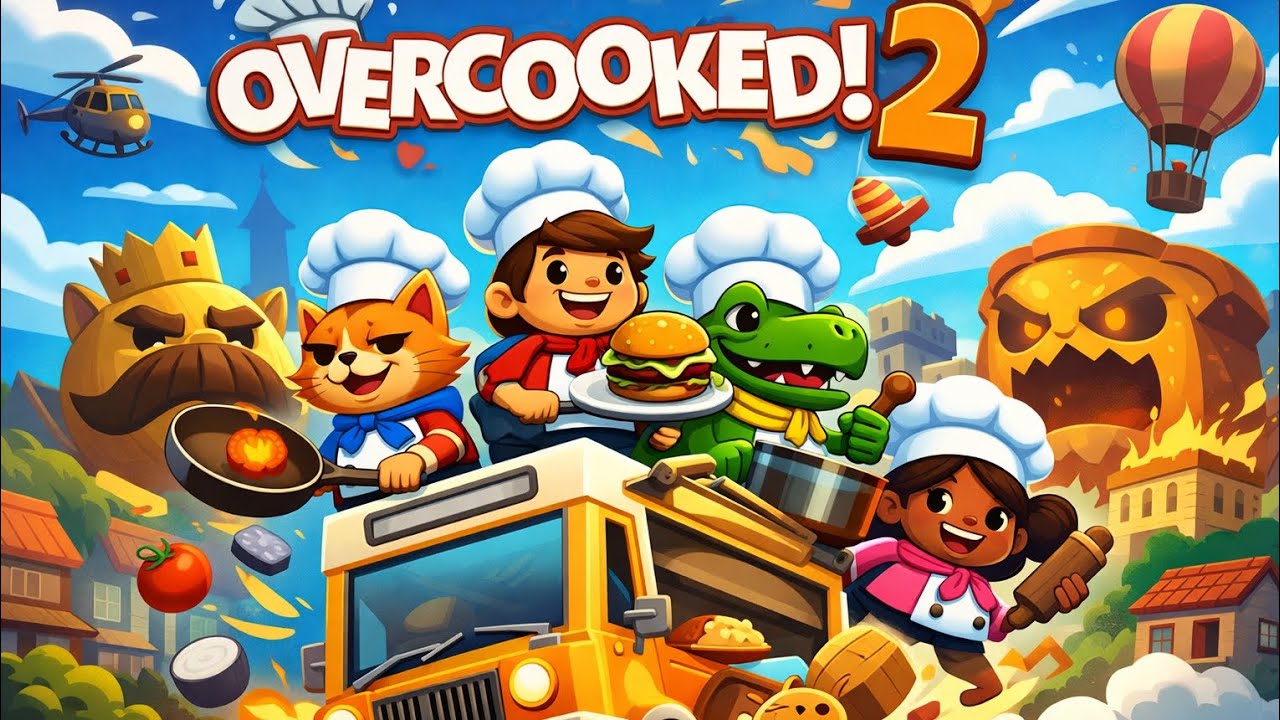 Overcooked 2 // TRÊS RATOS E O BABY SHARK