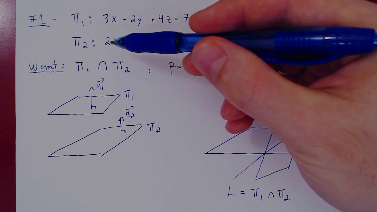 Intersections - Lines and Planes