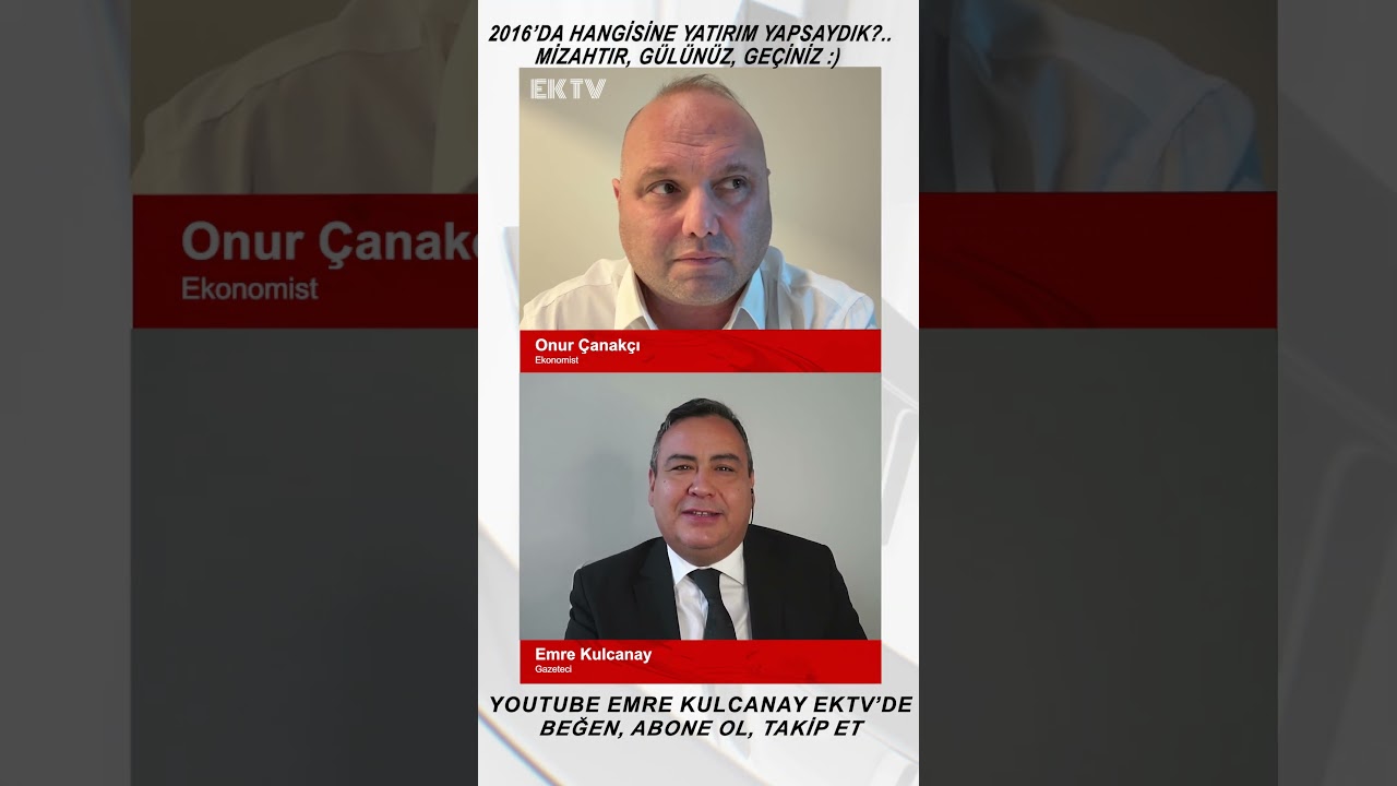 2016'DA YAPILACAK YATIRIM :)