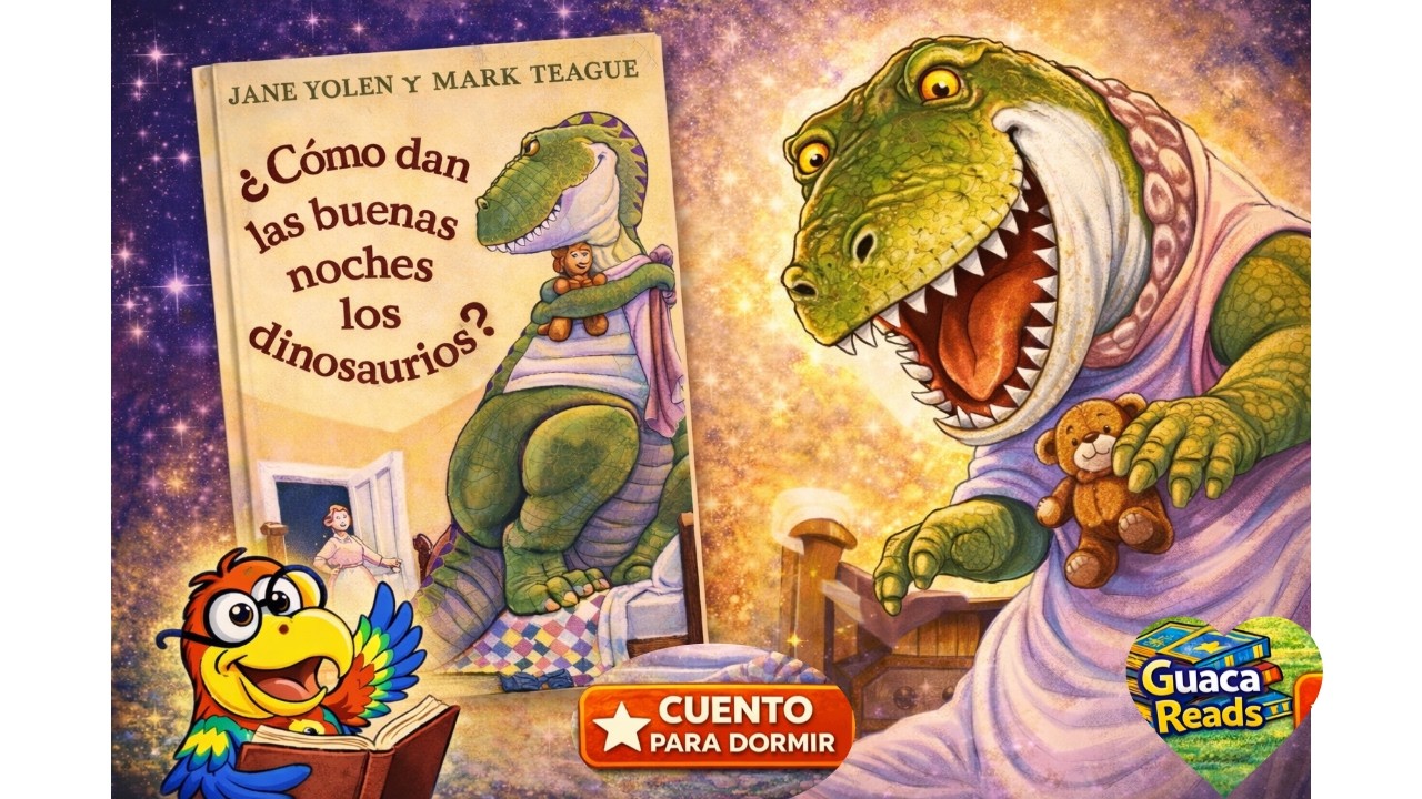 🦖 Dinosaurios antes de dormir | ¿Cómo dan las buenas noches los dinosaurios? | Cuento en español