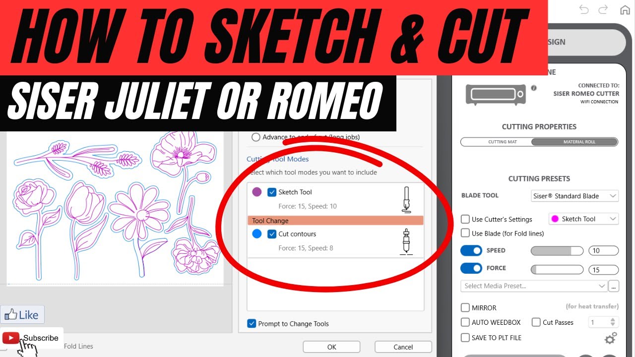 Easy Sketch & Cut Tips for Beginners | Siser Juliet & Romeo Step-by-Step