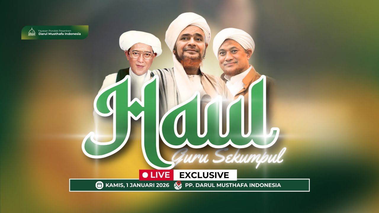 🔴LIVE | HAUL GURU SEKUMPUL DI MASJID AR-RAUDHAH PP DARUL MUSTHAFA  | RAJAB 1447 H