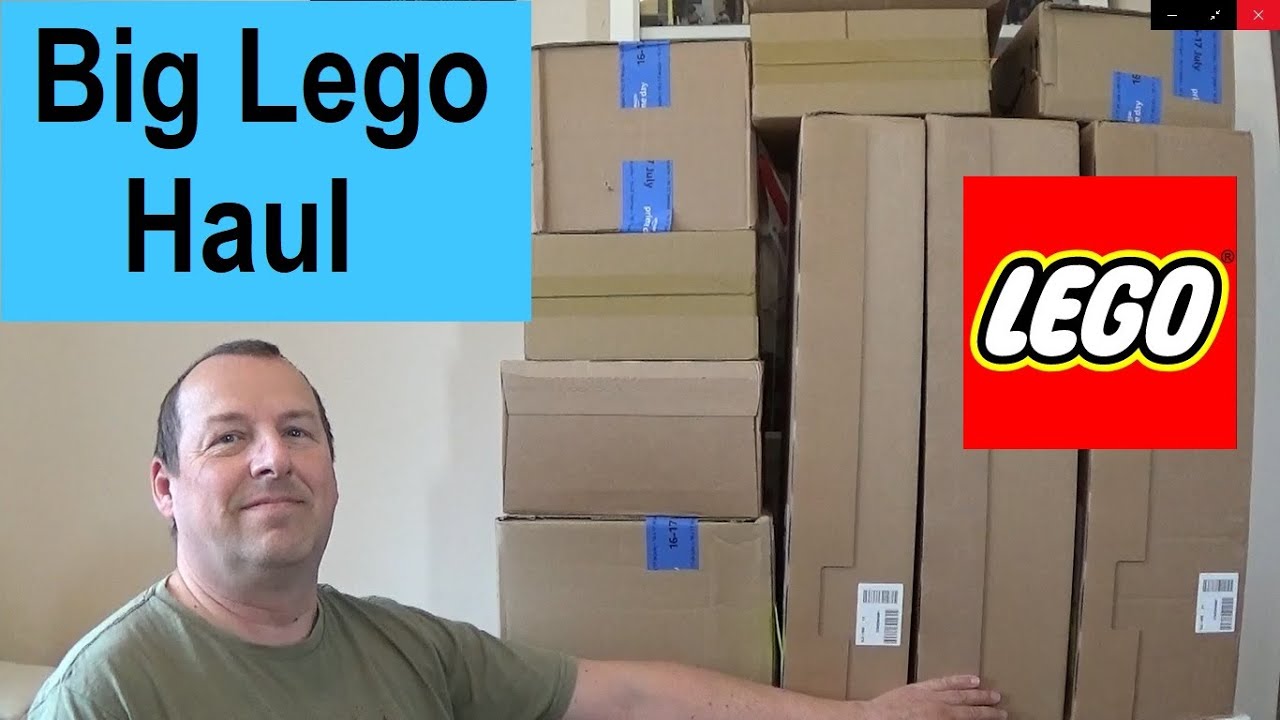 Большая распаковка/перевозка Lego. На этот раз предстоит открыть 10 коробок/упаковок!