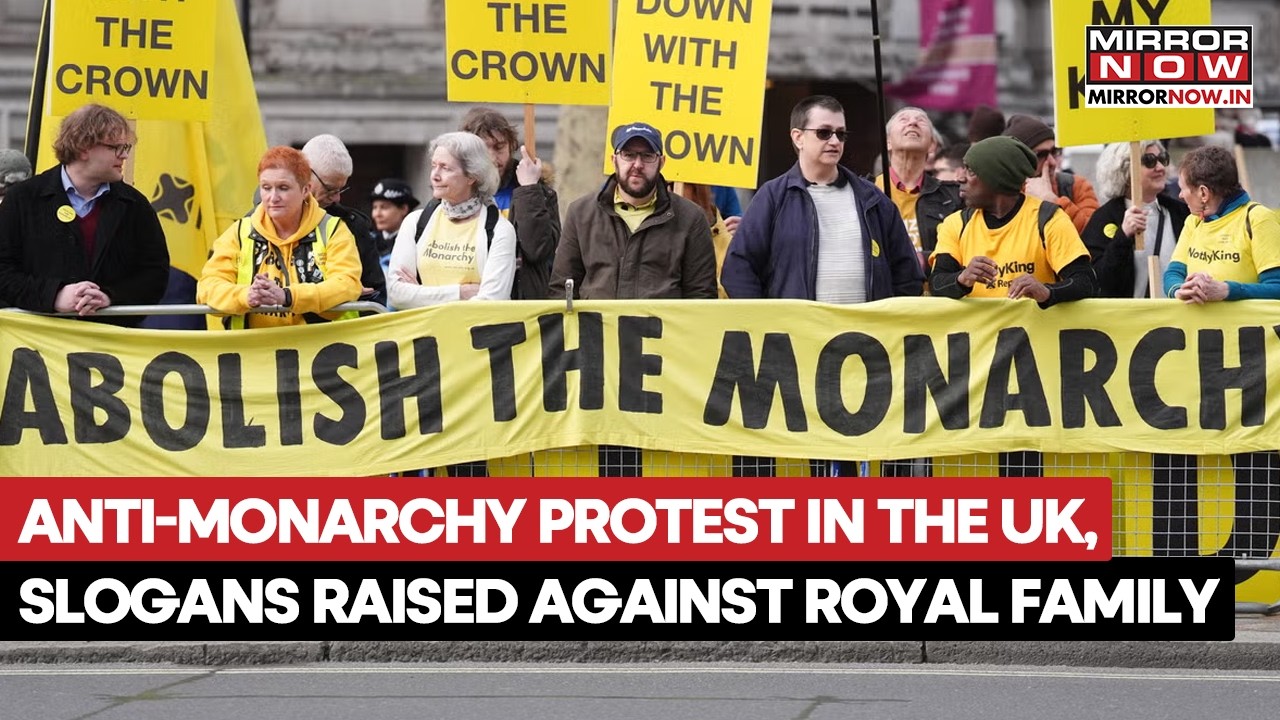 Anti-Monarchy Protesters Boo Royal Family Outside Westminster Abbey Over Andrew Scandal | Watch