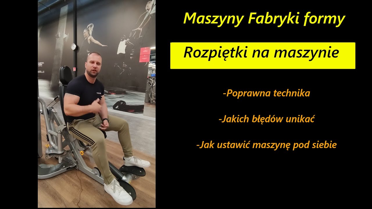 Rozpiętki na maszynie, PEC FLY. Maszyny Fabryki Formy. Poprawna technika, ustawienie maszyny.