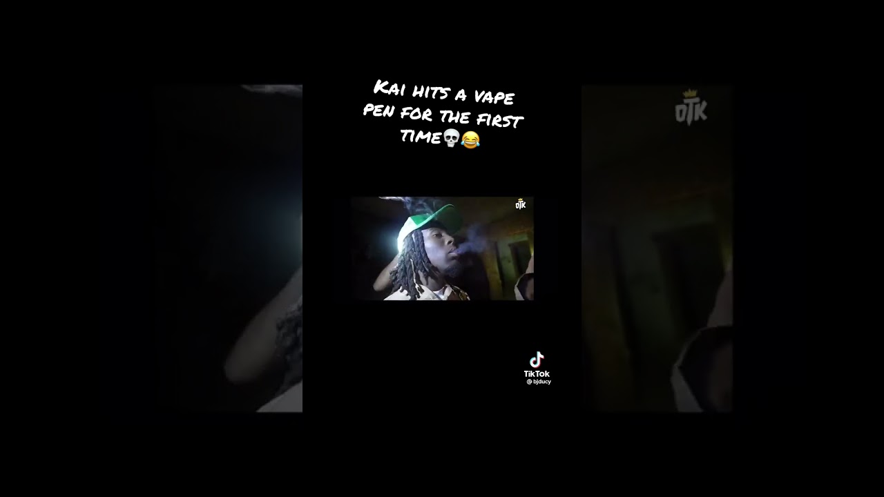 Kai cenat hits a vape pen for the first time #youtubeshorts #kaicenat #twitchclips #kaicenatlive
