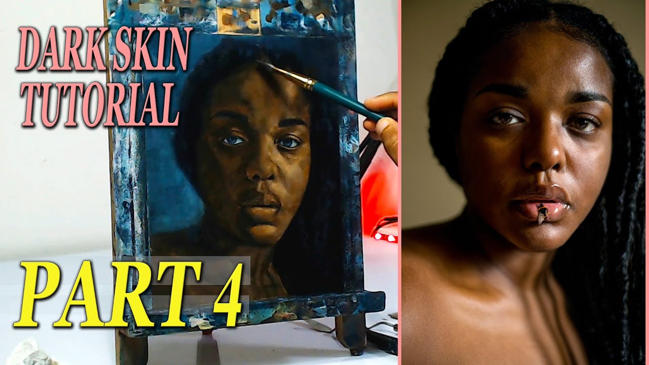 How to Paint Dark Skin Tones With Acrylic Paint. (Part 4)