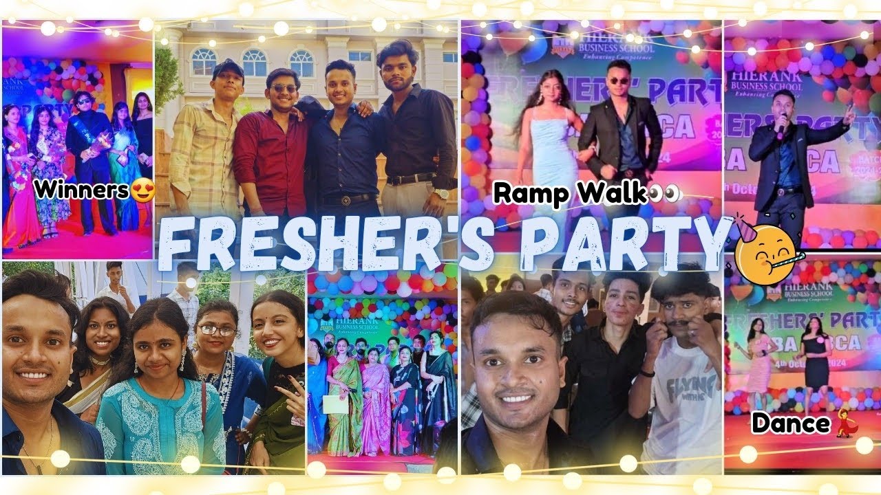 ✨Fresher's Party In Our College😲//Freshers Party Video//HBS Noida //Freshers Party Vlog🕺//PART:-1