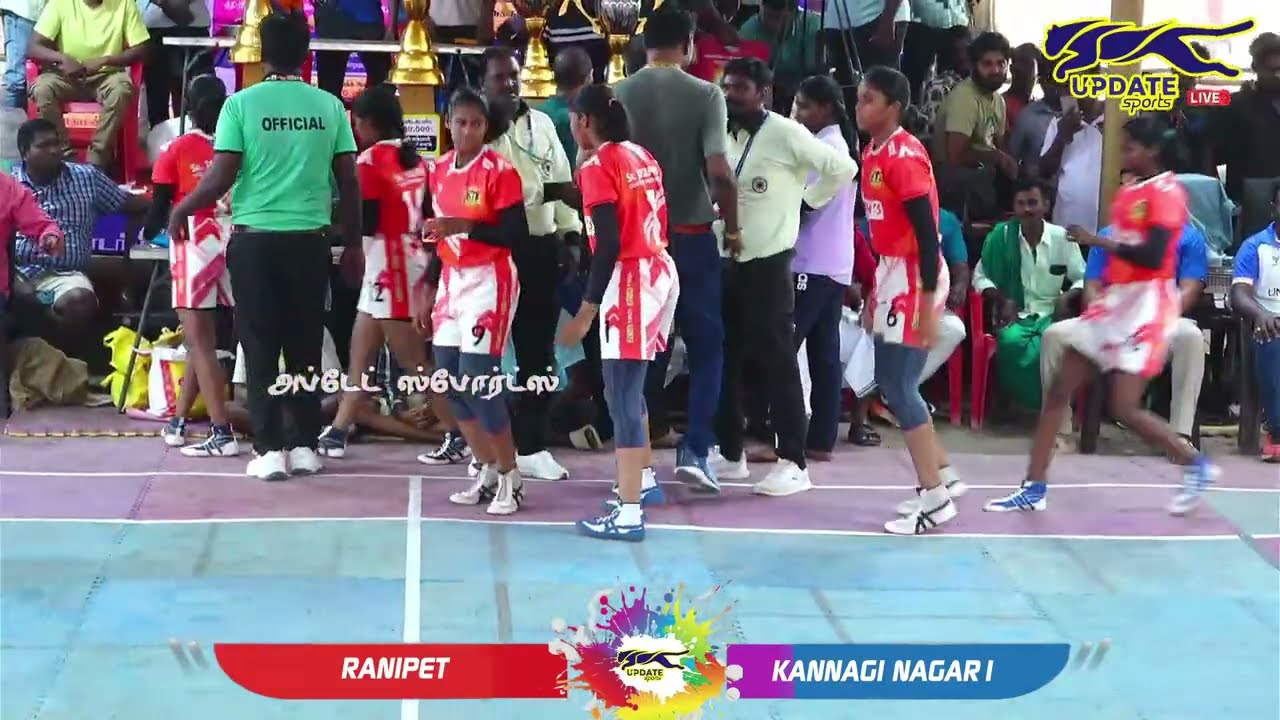 LEAGUE |  KANNAGI NAGAR CHENNAI  vs RANIPET SPORTS CLUB  #NAGAI WOMENS KABADDI -  2025